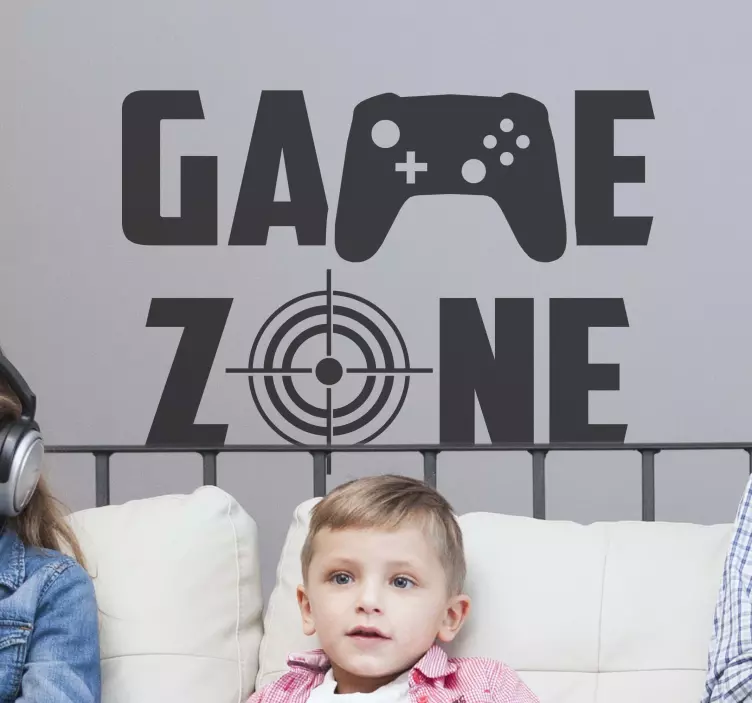 Gamer zone video game sticker - TenStickers