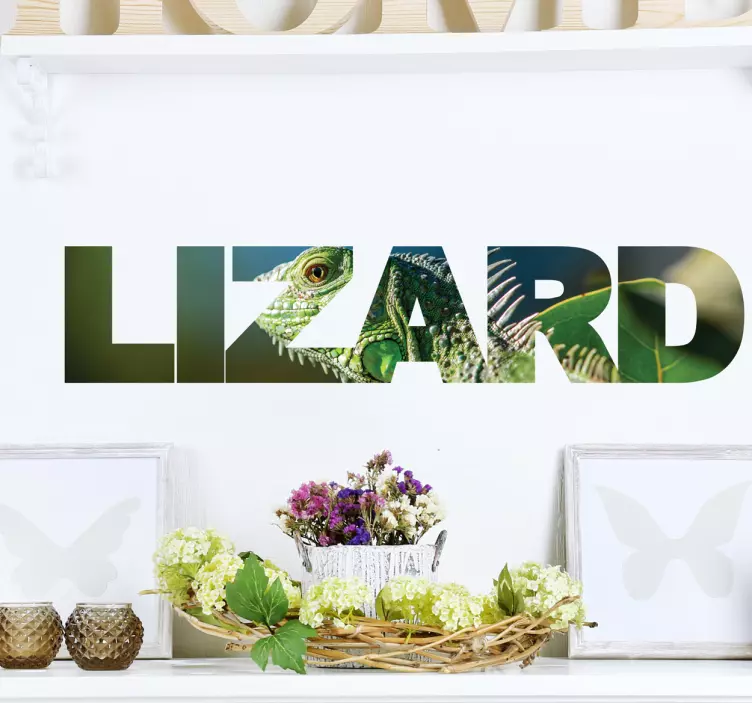 Gecko Lizard Wall Sticker - TenStickers