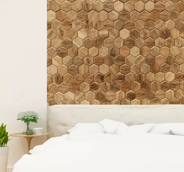Geometric tiles Wall Mural sticker - TenStickers