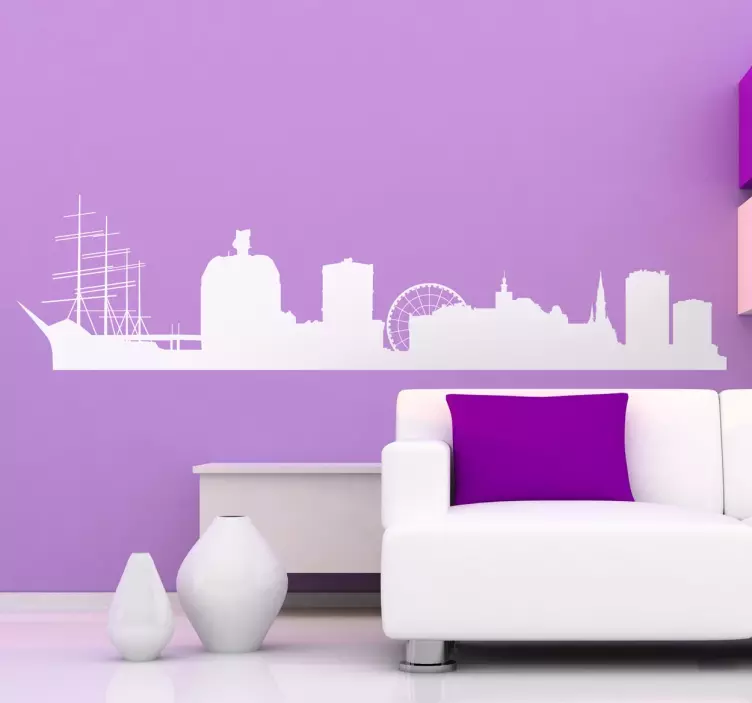 Gothenburg Skyline Sticker - TenStickers