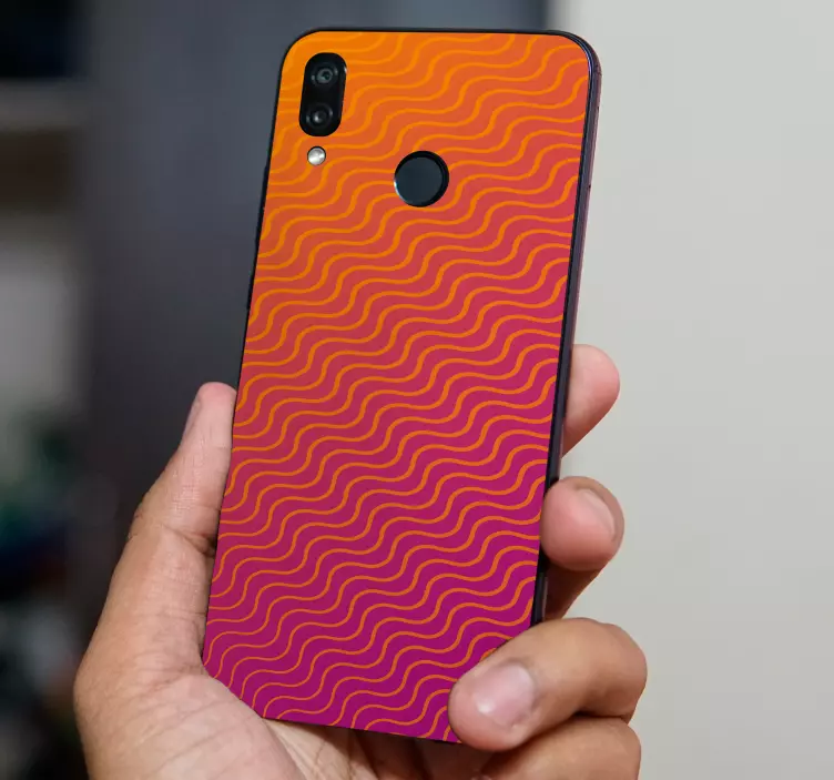Gradient pattern (huawei) stikcer - TenStickers