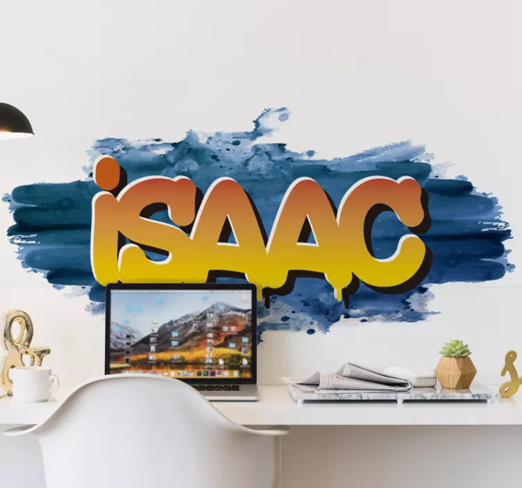 Graffiti Name watercolor urban sticker - TenStickers