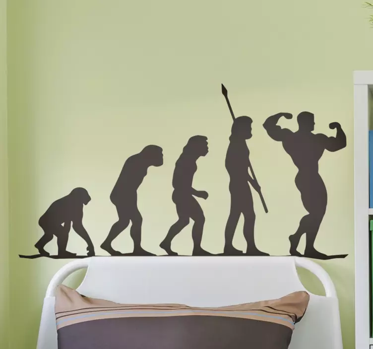Gym evolution wall sticker - TenStickers
