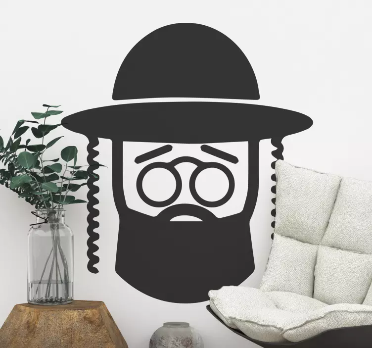 Hasidic Jewish Man emoji sticker - TenStickers