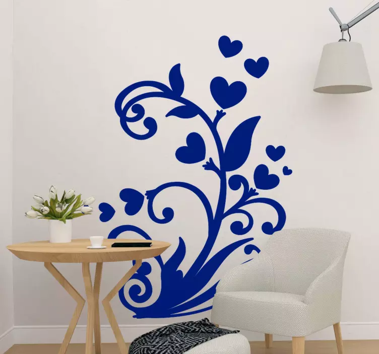 Heart tree tree wall sticker - TenStickers