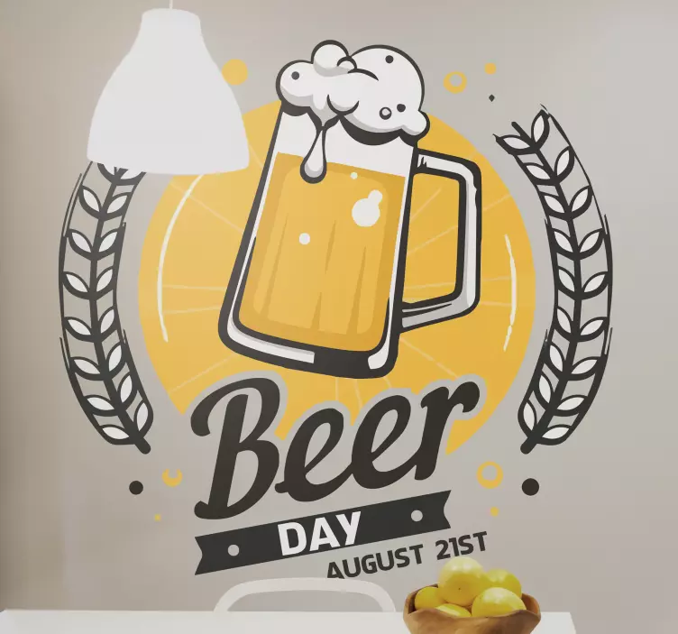 Holiday sticker beer festival theme - TenStickers