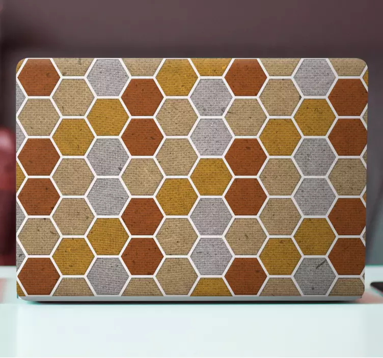 Honeycomb texture laptop skins - TenStickers