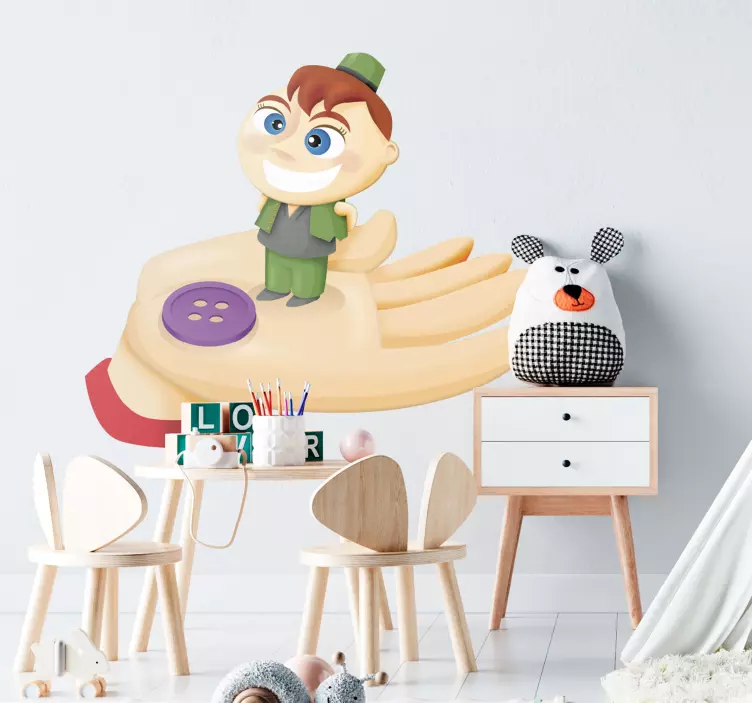 Hop-o'-My-Thumb Sticker - TenStickers