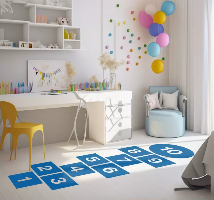 Hopscotch cuadradosHopscotch squares wall sticker - TenStickers