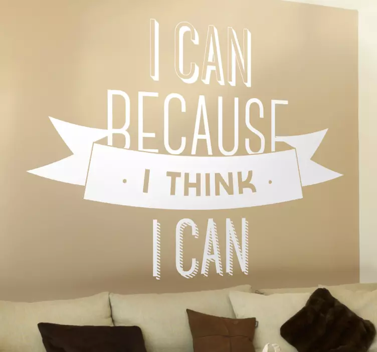 I Can Wall Sticker - TenStickers