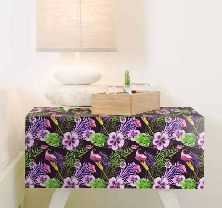 Ikea jungle flora furniture sticker - TenStickers