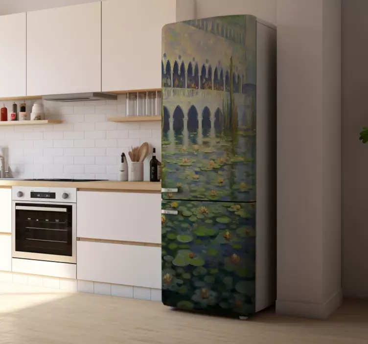 impressionism paint fridge sticker - TenStickers