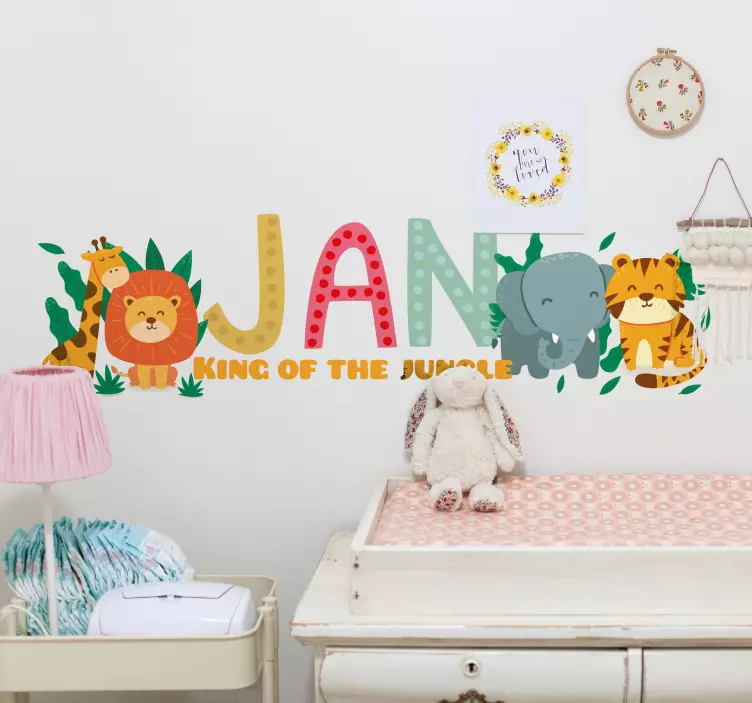 Jungle animals wall stickers for kid - TenStickers