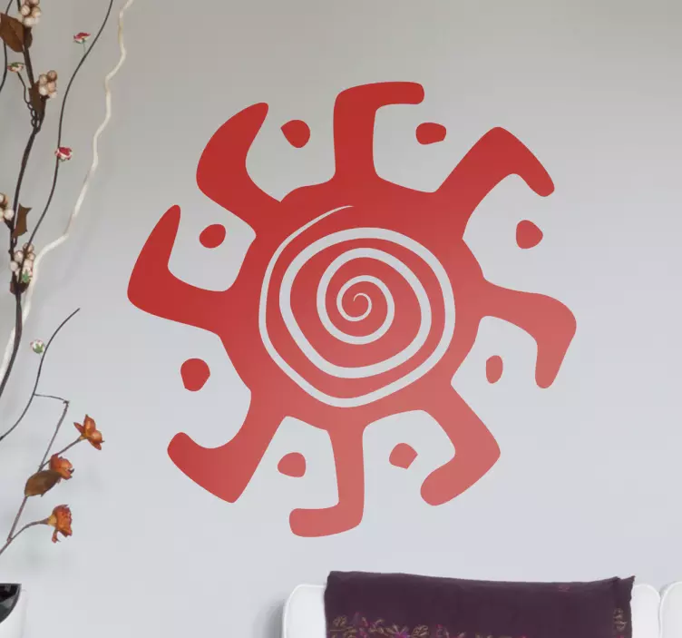 Kaleidoscope Spiral Wall Sticker - TenStickers