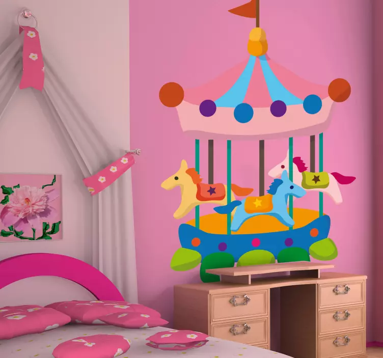 Kids Carousel Sticker - TenStickers