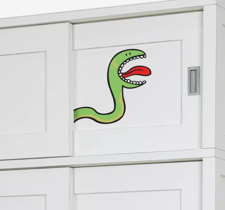Kids Closet Colour Snake Decal - TenStickers