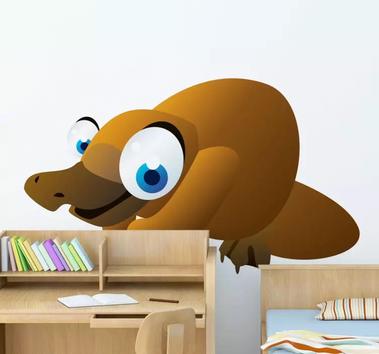 Kids Platypus Wall Sticker - TenStickers