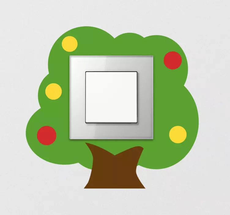 Kids tree light switch sticker - TenStickers