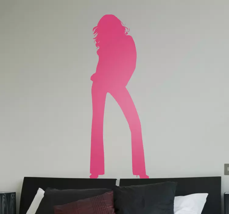 Lady Silhouette Pose Decal - TenStickers
