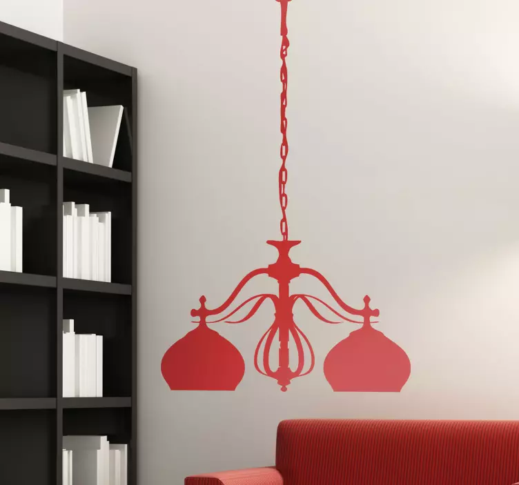 Lamp Silhouette Wall Sticker - TenStickers