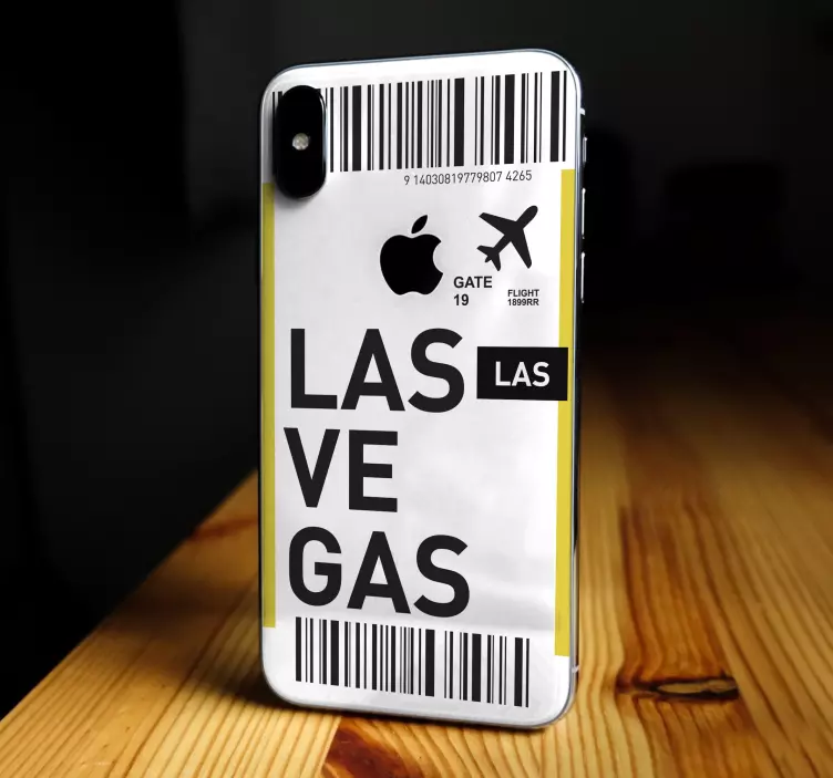 Las Vegas gate pass iPhone sticker - TenStickers