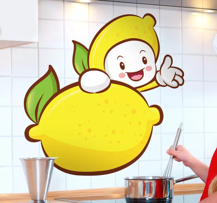 Lemon Kid Wall Sticker - TenStickers