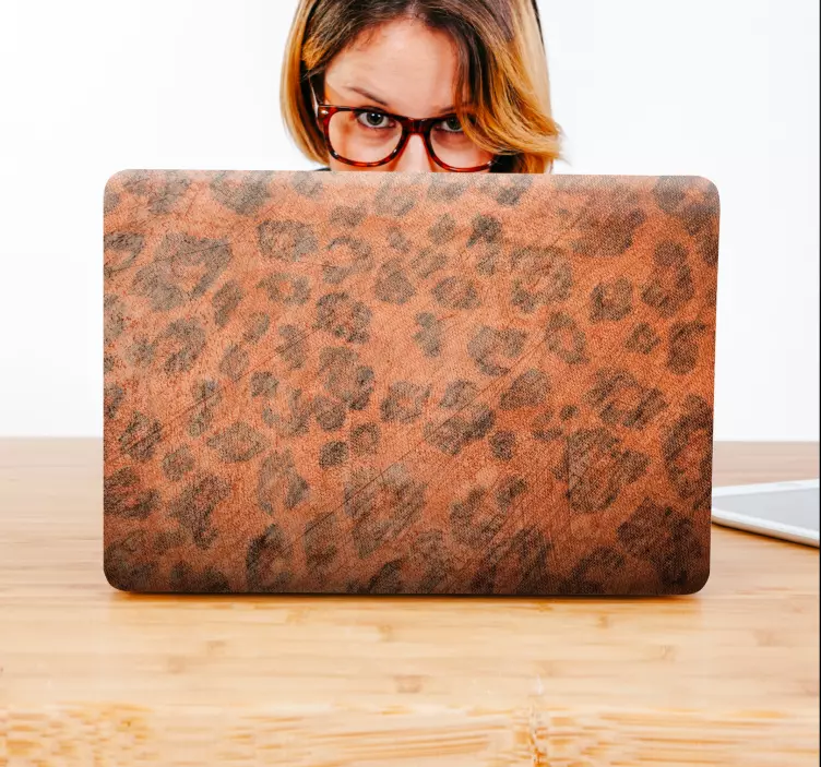 Leopard Print Cover laptop skin - TenStickers