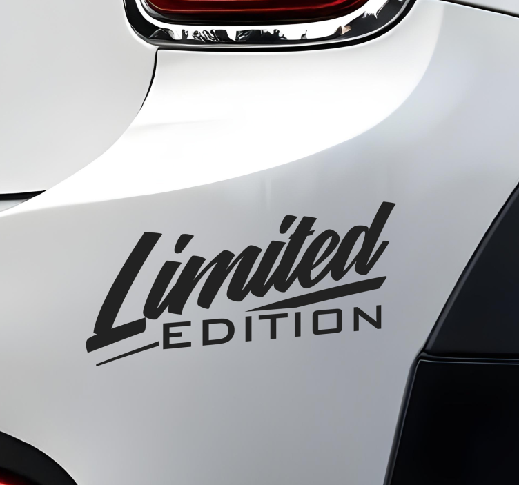 Limited edition car sticker - TenStickers