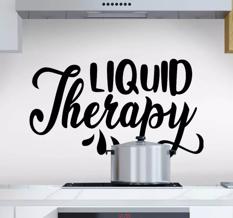 Liquid Therapy drink drink sticker - TenStickers
