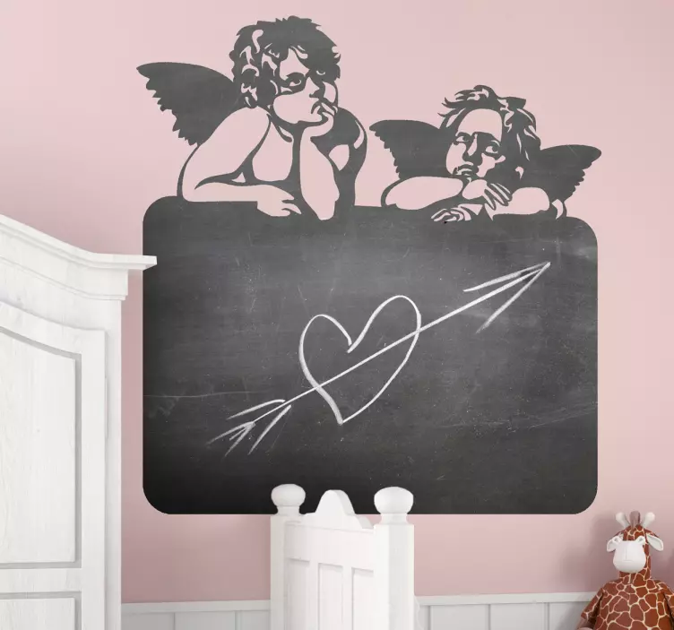 Little Angels Blackboard Sticker - TenStickers