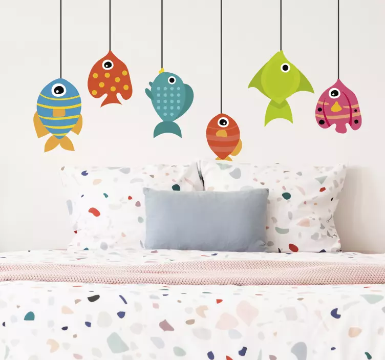 Little Fishes fish wall sticker - TenStickers