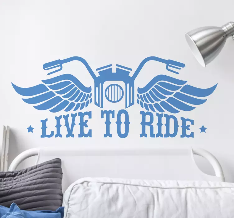 Live to Ride Wall Sticker - TenStickers
