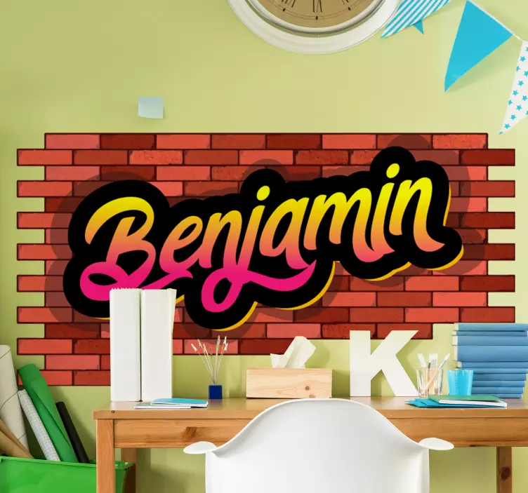 Location sticker custom brick name - TenStickers