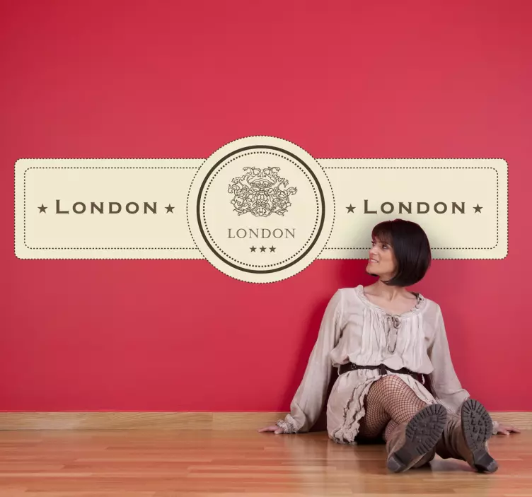 London Vintage Label Decal - TenStickers