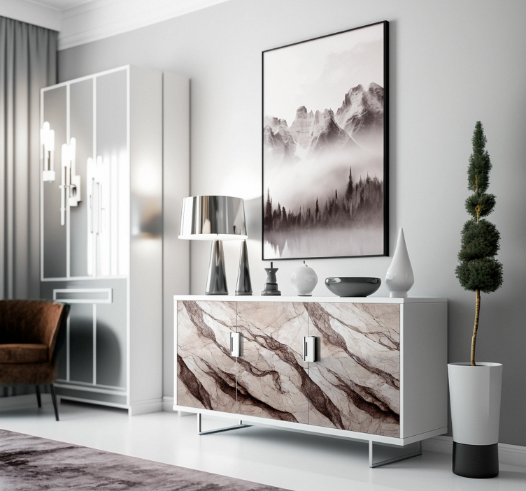 "Los Lobos" marble furniture decal  3600 - TenStickers