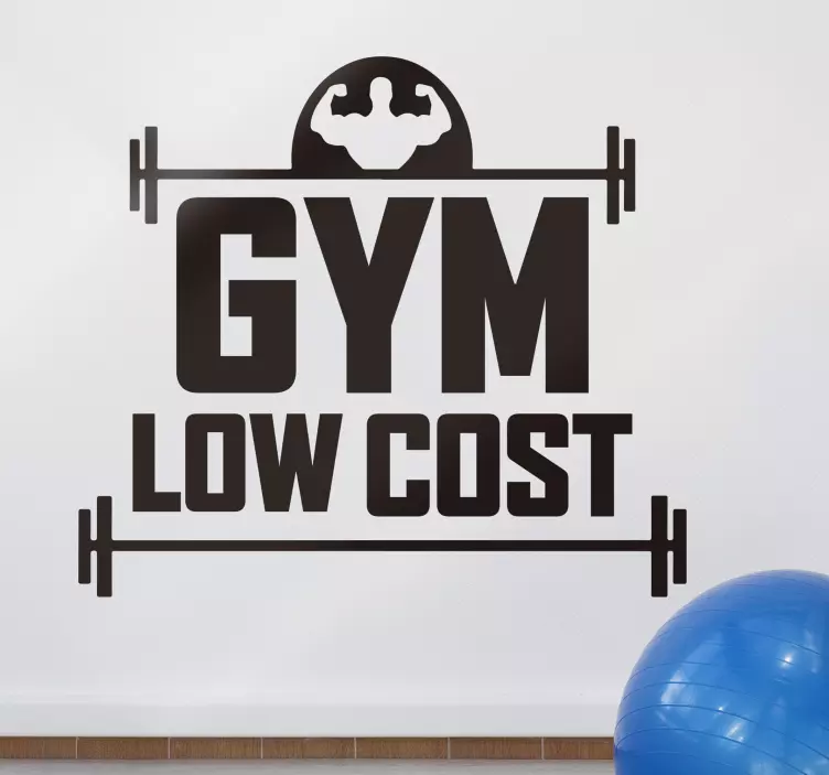 low cost gym wall sticker - TenStickers