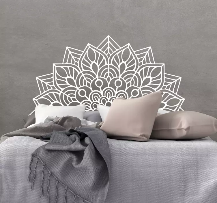 Mandala yoga headboard sticker - TenStickers
