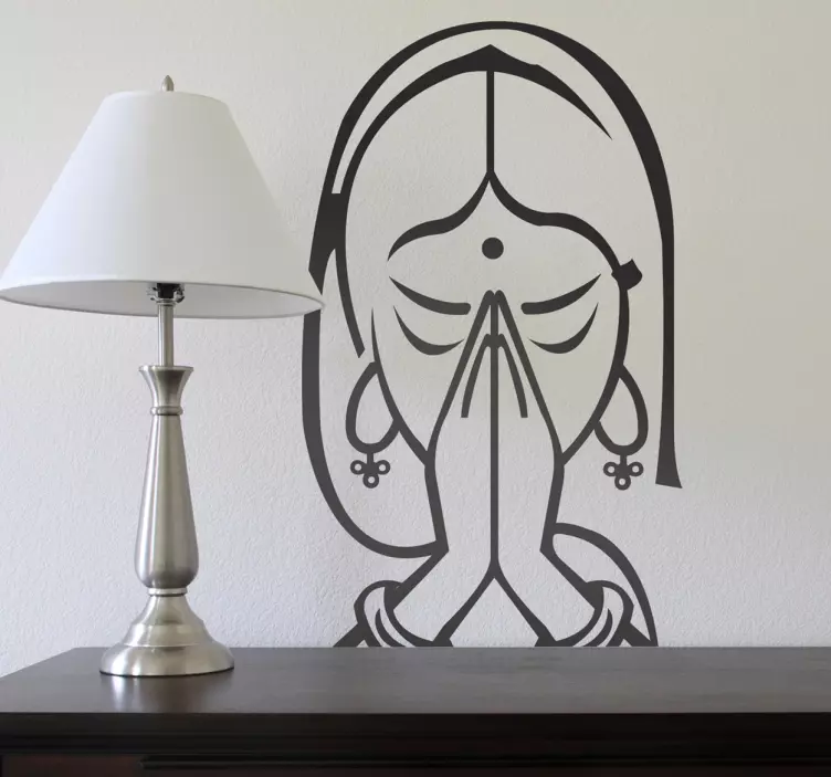 Meditating Decorative Sticker - TenStickers