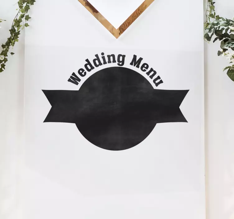 Menu Display Board chalkboard sticker - TenStickers