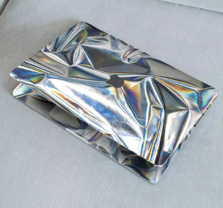 Metallic holographic texture laptop sticker - TenStickers