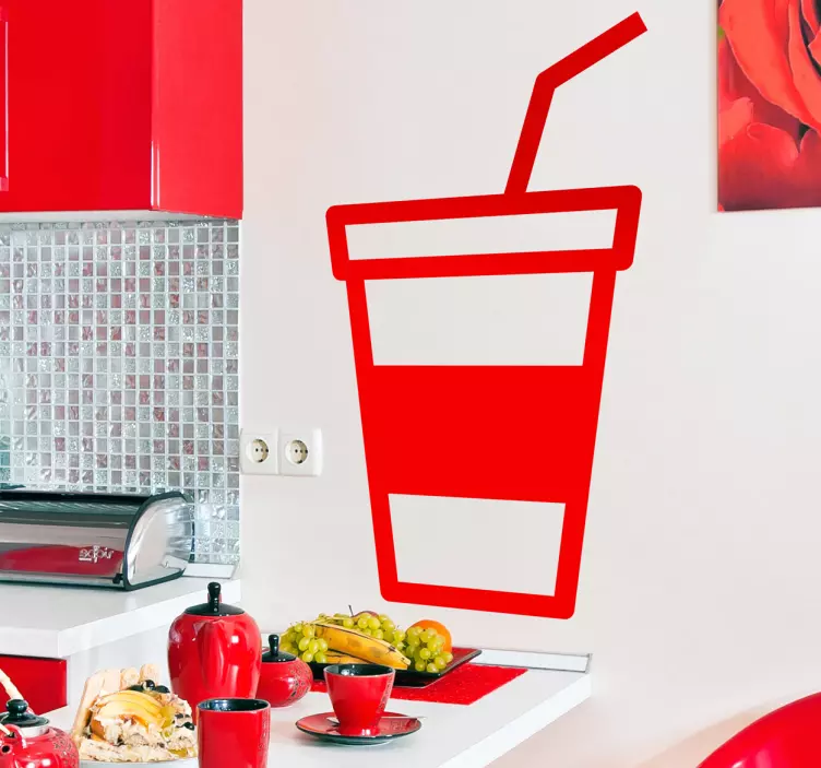 Milk Shake Wall Sticker - TenStickers