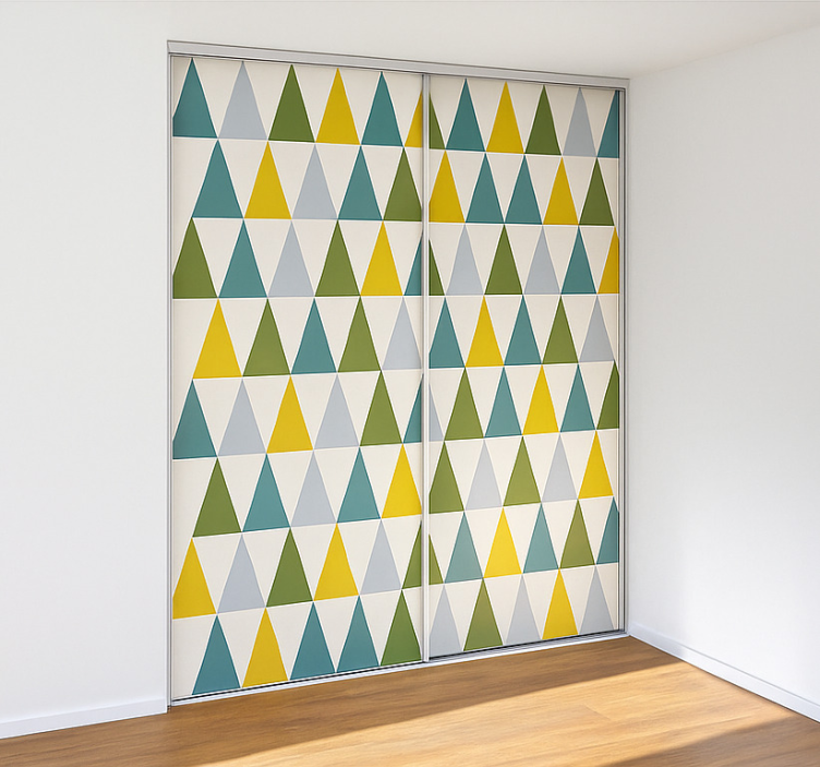 Minimalist triangles furniture sticker - TenStickers