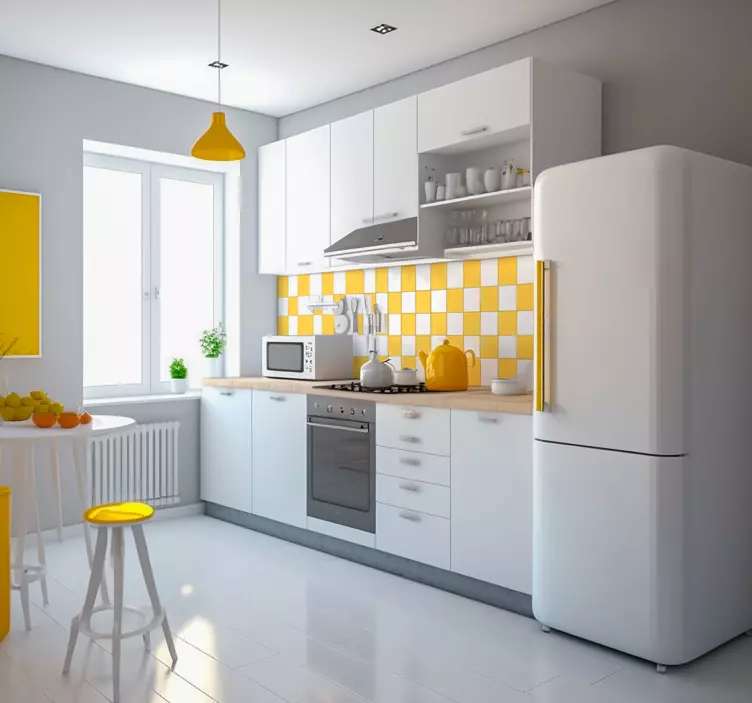 Monocolor tiles are tiles that are all the same color. plain viny - TenStickers