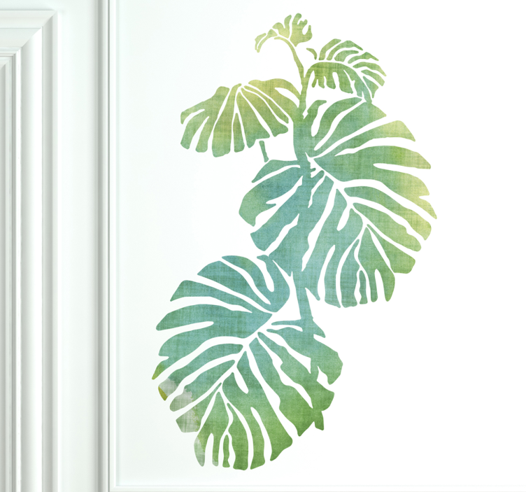 Monstera Deliciosa Wall Sticker - TenStickers
