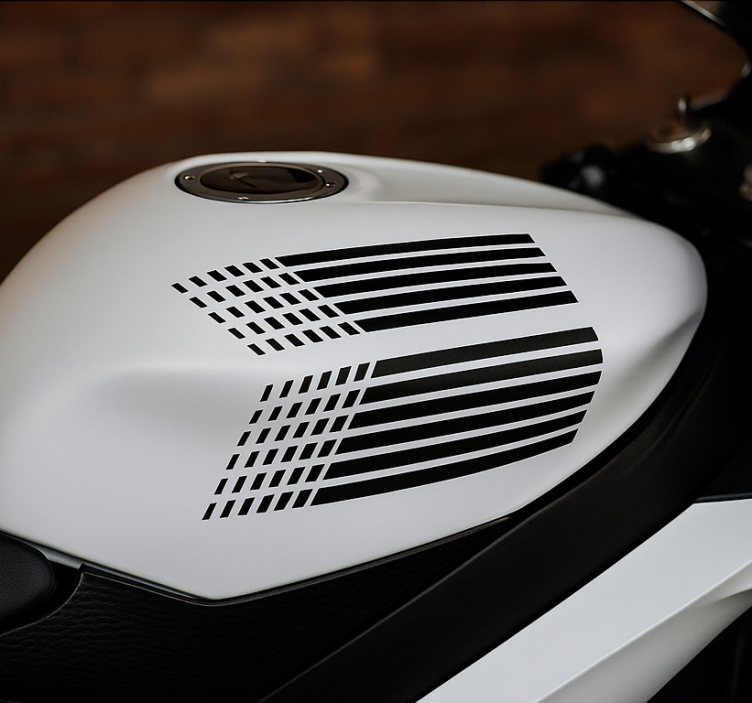 Motorcycle sticker fade striped graphic - TenStickers