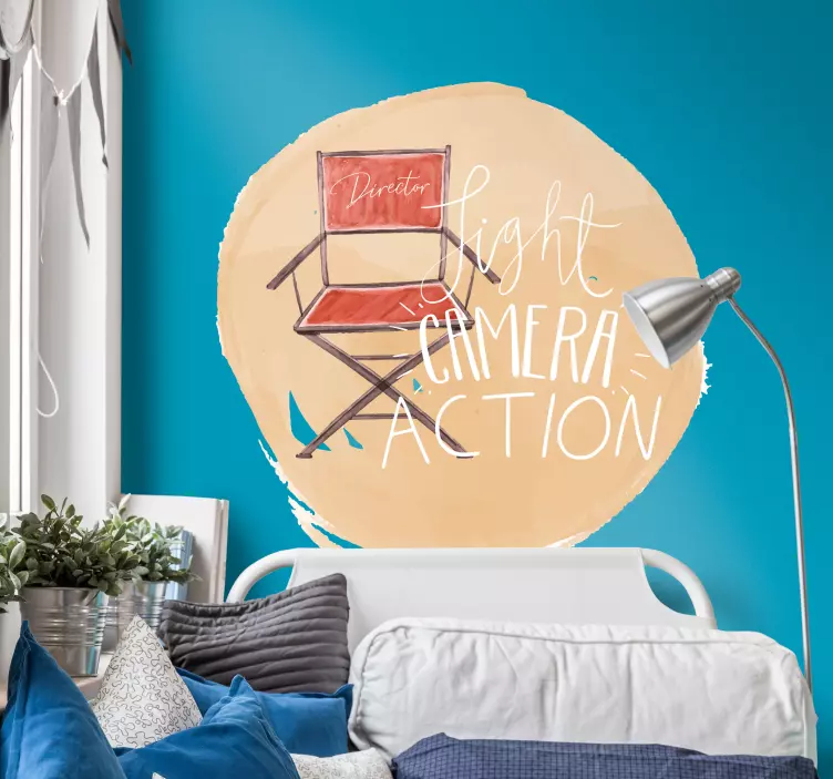 Movie Director Home Wall Sticker - TenStickers