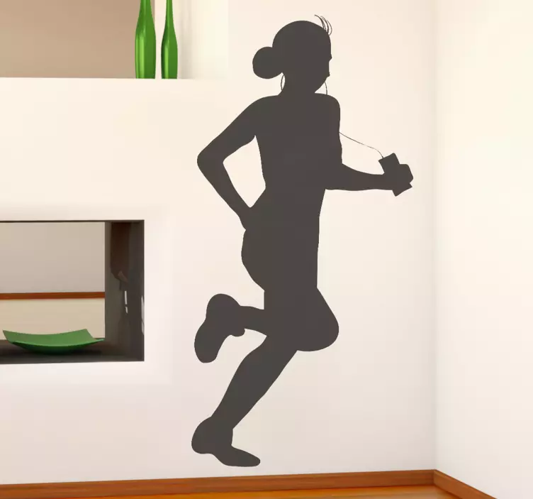 Music Running Wall Sticker - TenStickers