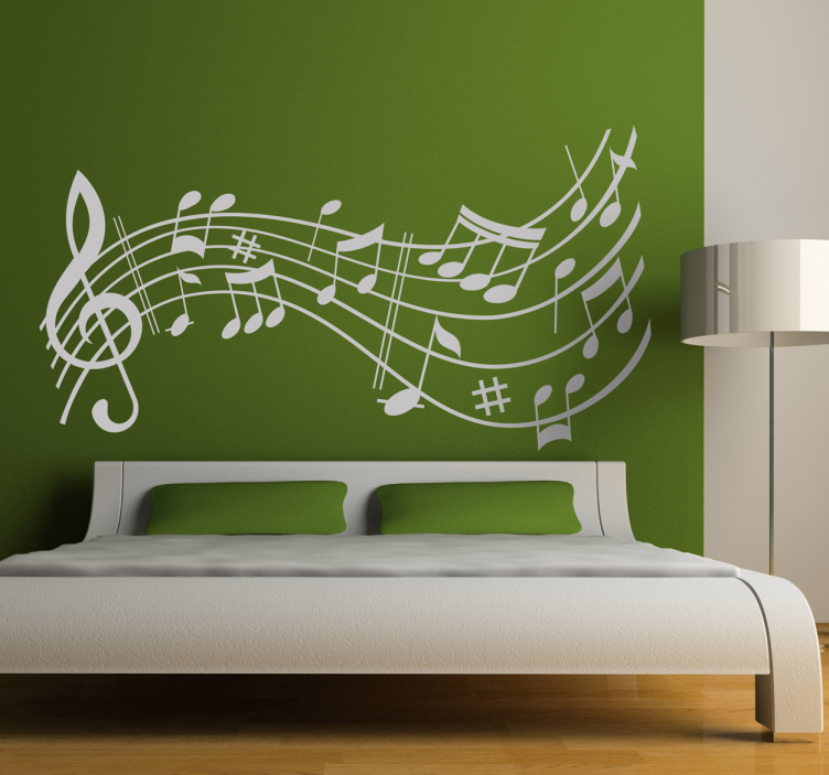 Musical Score Symphony Wall Sticker - TenStickers