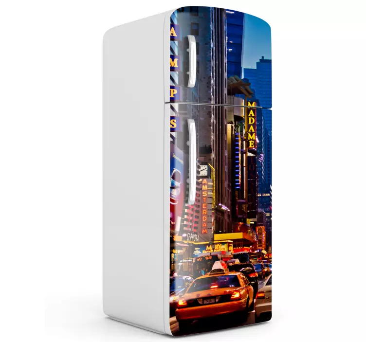 New York Times Square Fridge Sticker - TenStickers