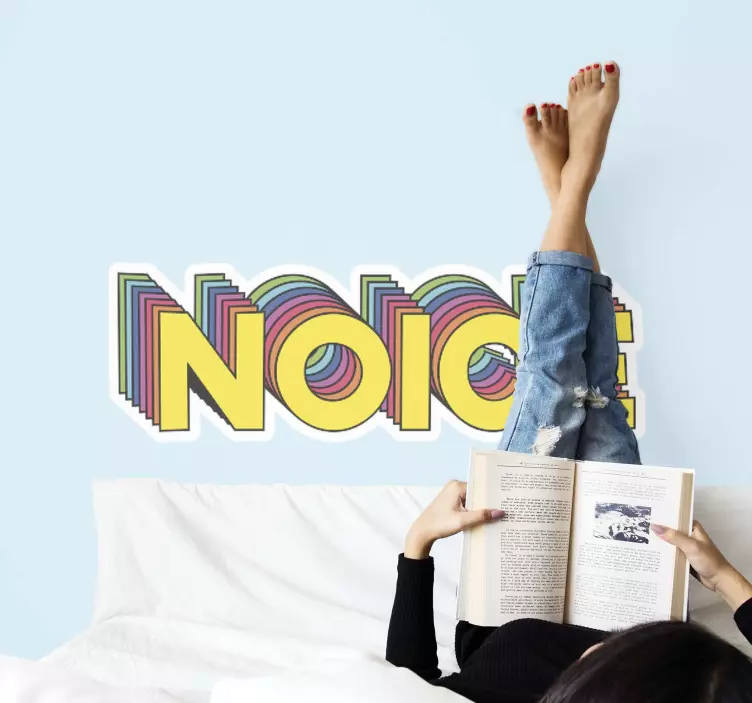 Noice text quote laptop skins - TenStickers